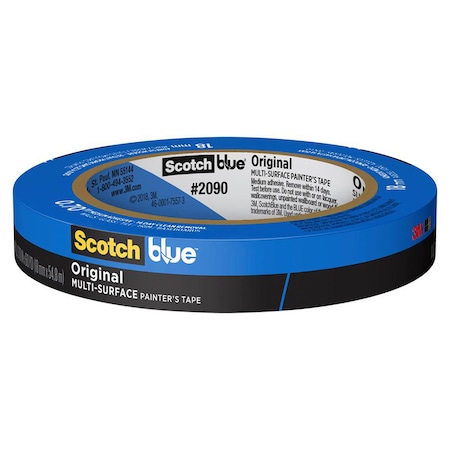 Scotch 2090 Masking Tape, Blue, 0.70" W, 60 yd L, 2090 2090-18NC